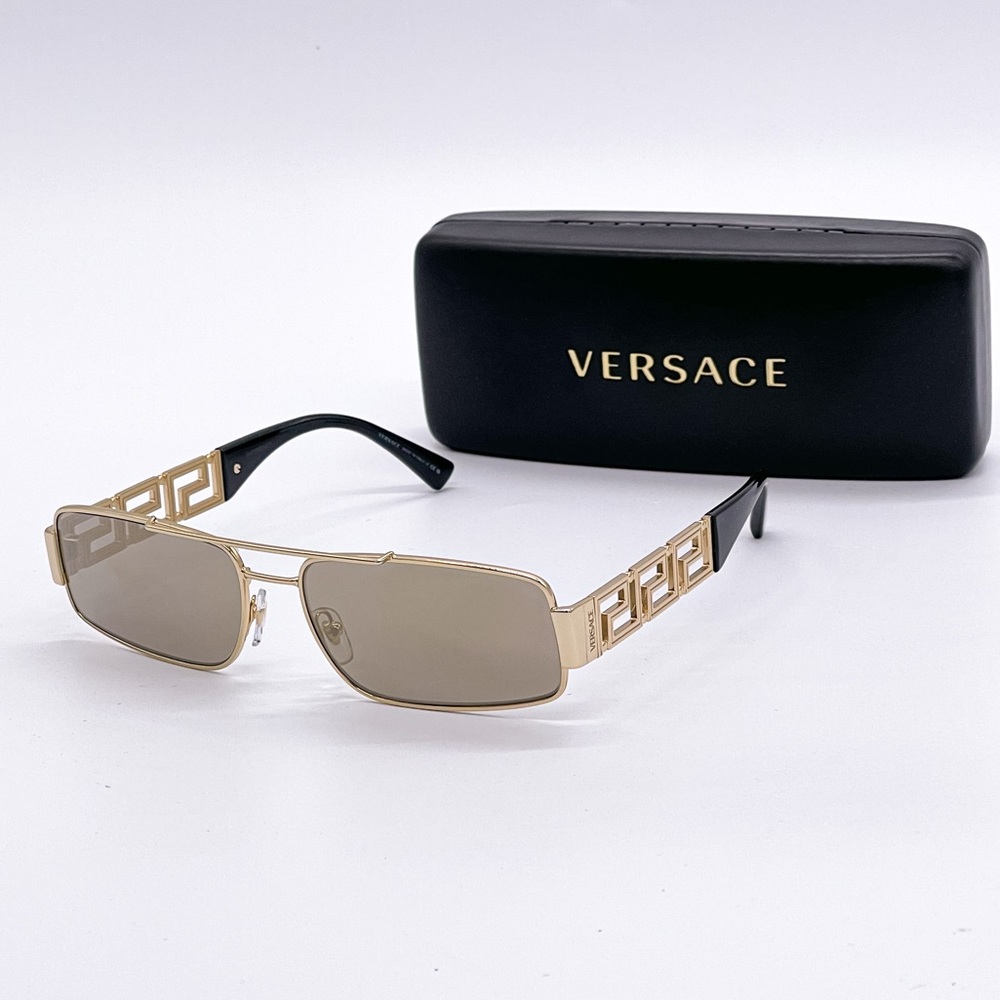 NEW VERSACE VE2257 1002/5A SUNGLASSES VERSACE MOD 2257 GOLD EYEWEAR VE 2257 GOLD